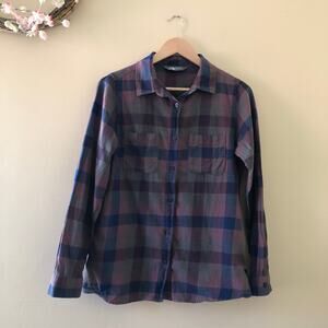 The North Face Women's Plaid Shirt Purple Size M